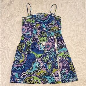 Lilly Pulitzer Aqua and Pink Skort Dress